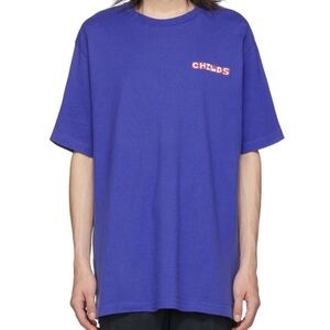 Blue Printed Clean T-Shirt